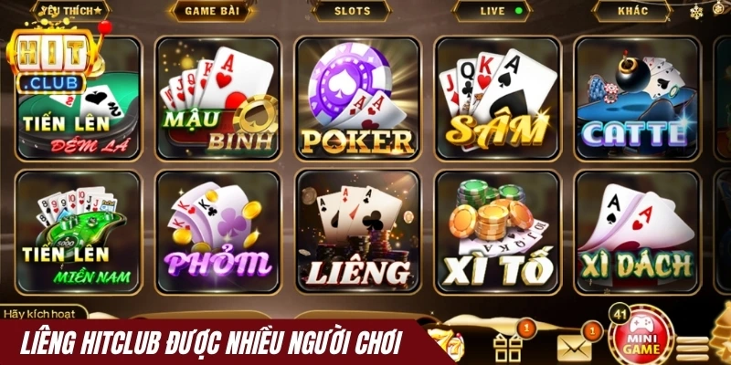 Liêng Hitclub được nhiều người chơi