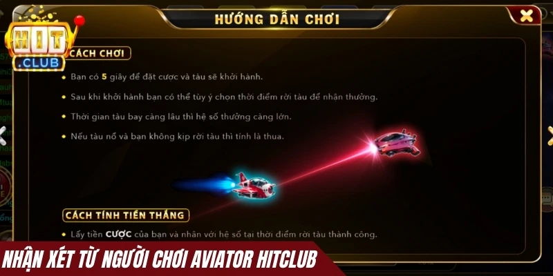 Nhận xét từ người chơi Aviator Hitclub