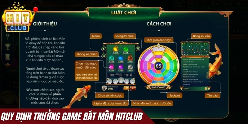 Quy định thưởng game Bát môn Hitclub