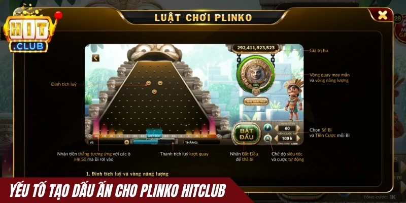 Yếu tố tạo dấu ấn cho Plinko Hitclub